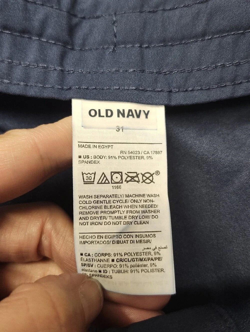 • Old Navy Men's Solid Board Shorts NWT Size 31 Navy Blue Swim Trunks 8